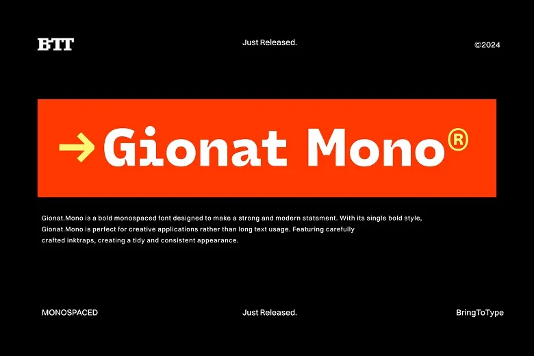 Gionat Mono Font