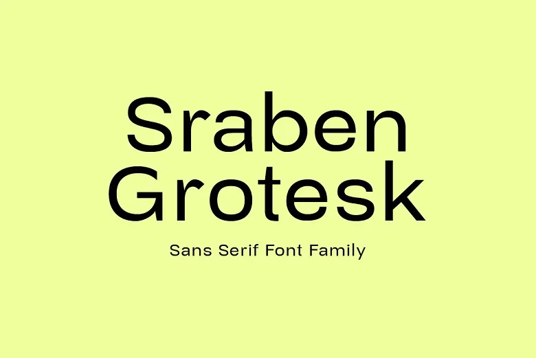 Sraben Grotesk Font Family