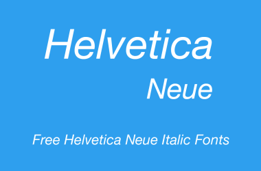 Helvetica Neue Italic Free Alternatives