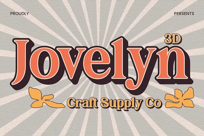 Jovelyn 3D Font
